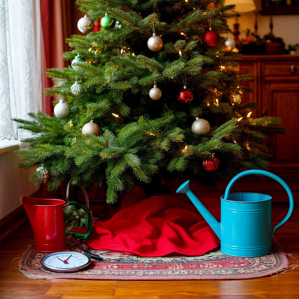 How to extend the life of a Christmas tree. Watering scheme
