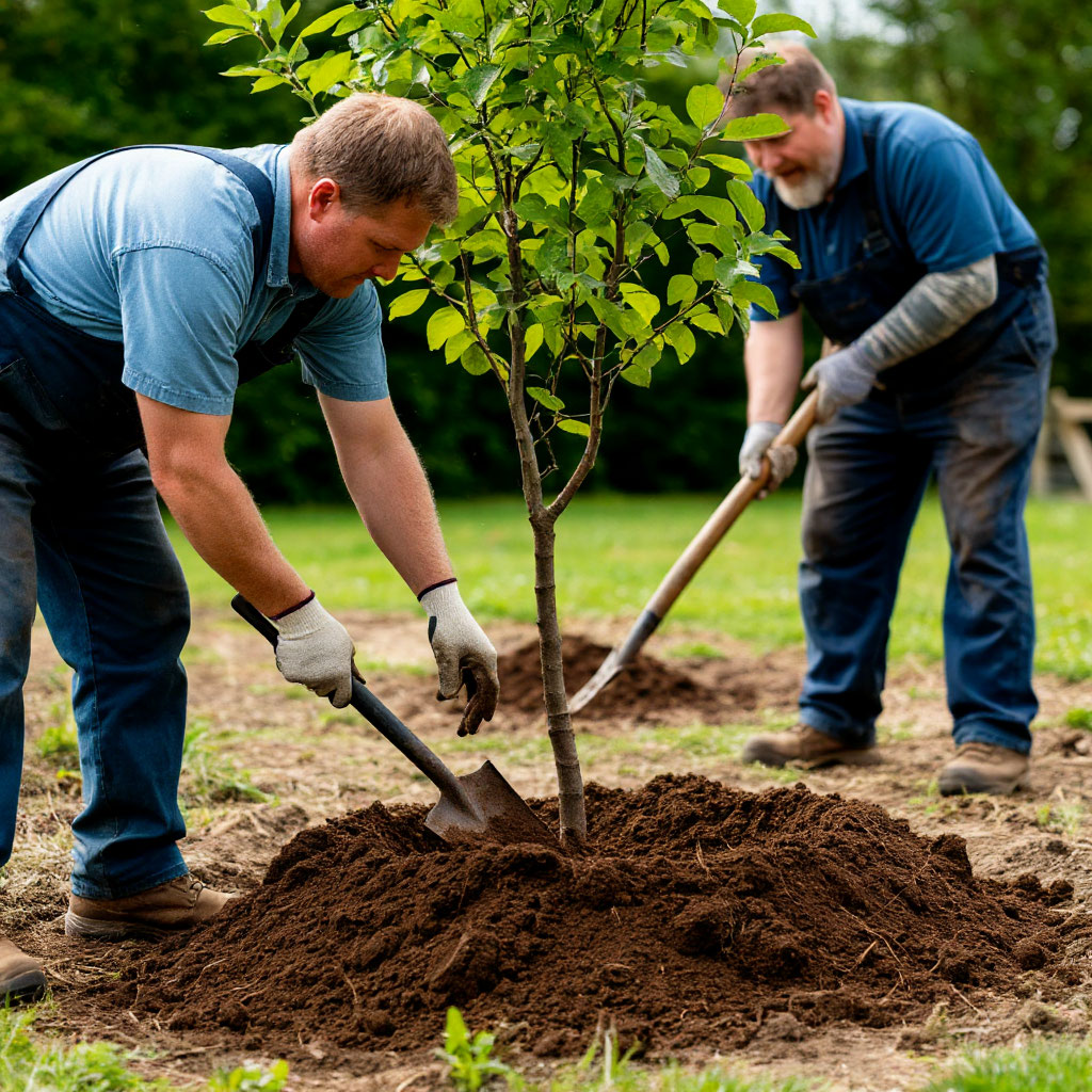DIY vs professional evergreen planting