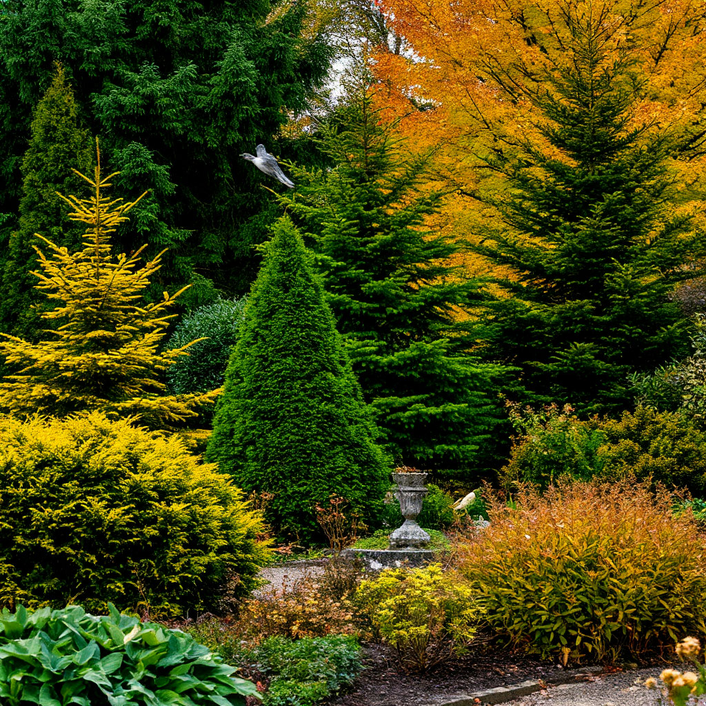Evergreen Trees Year Round Color