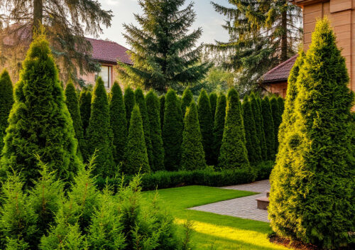 Evergreen tree planting cost yard