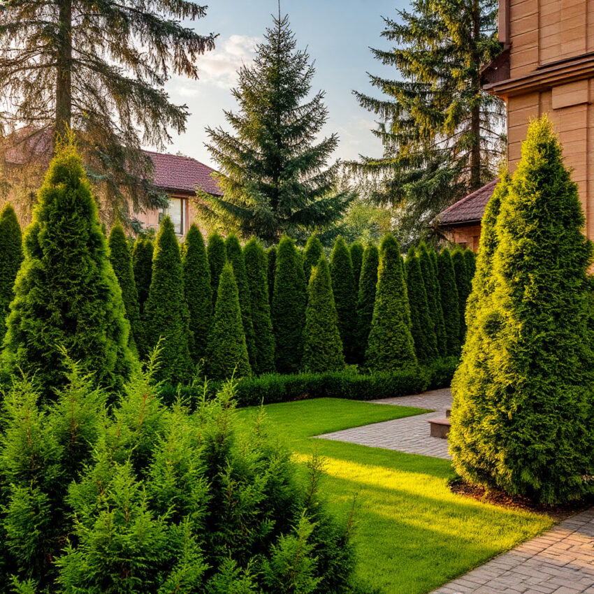 Evergreen tree planting cost yard