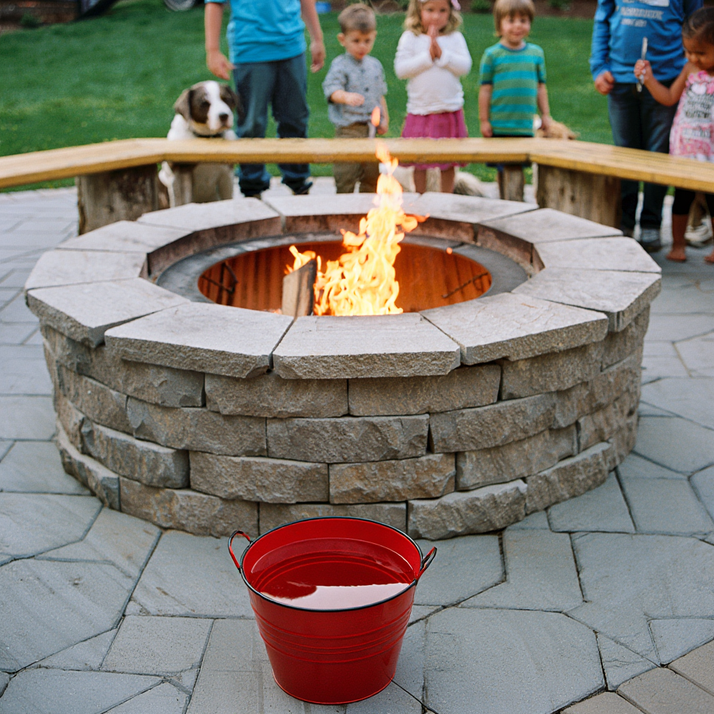 Firepit Safety Precautions Pine Mulch
