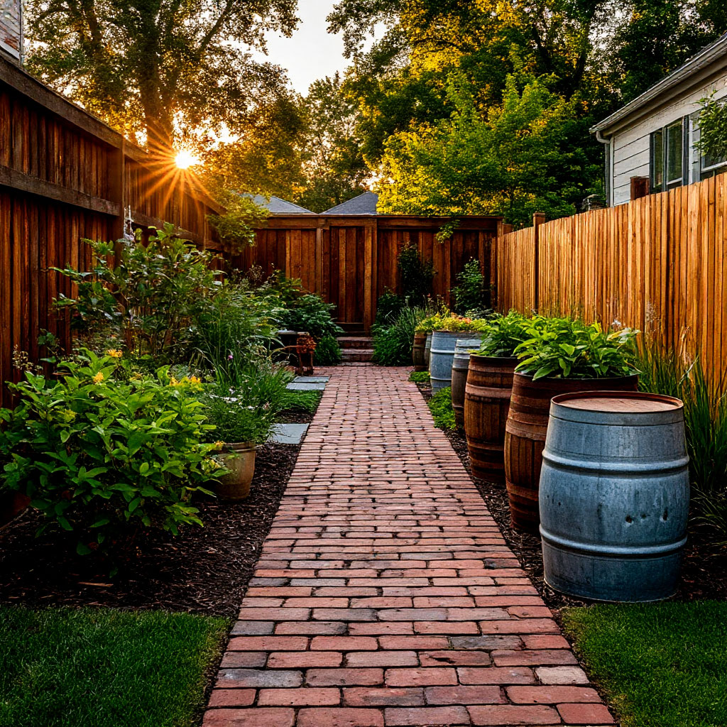 Eco DIY backyard sustainable