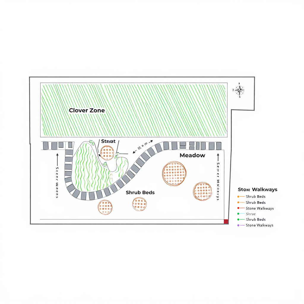 Landscaping without grass design