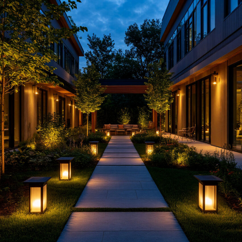 Outdoor lighting trends 2025 USA