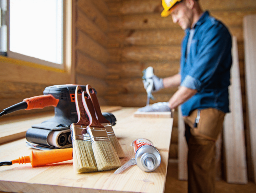 DIY Pine Cabin Maintenance