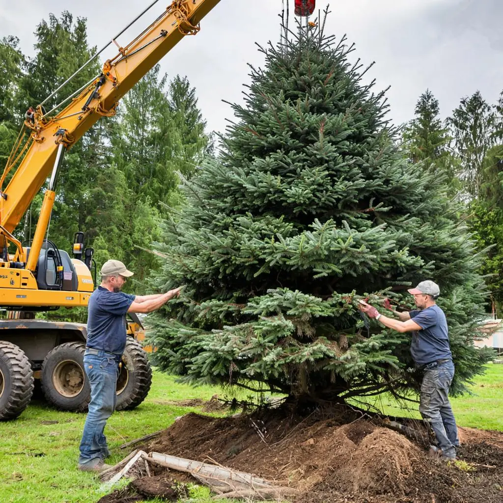 Professional Tree Installation Process