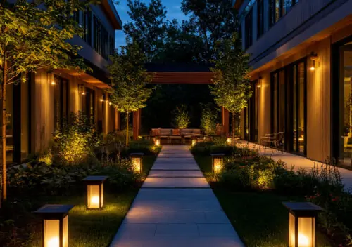 Outdoor lighting trends 2025 USA