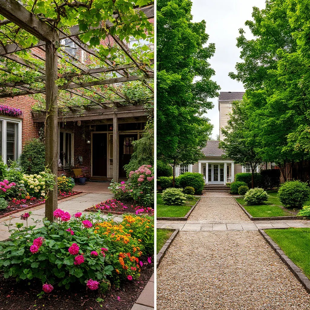 Small yard xeriscaping USA