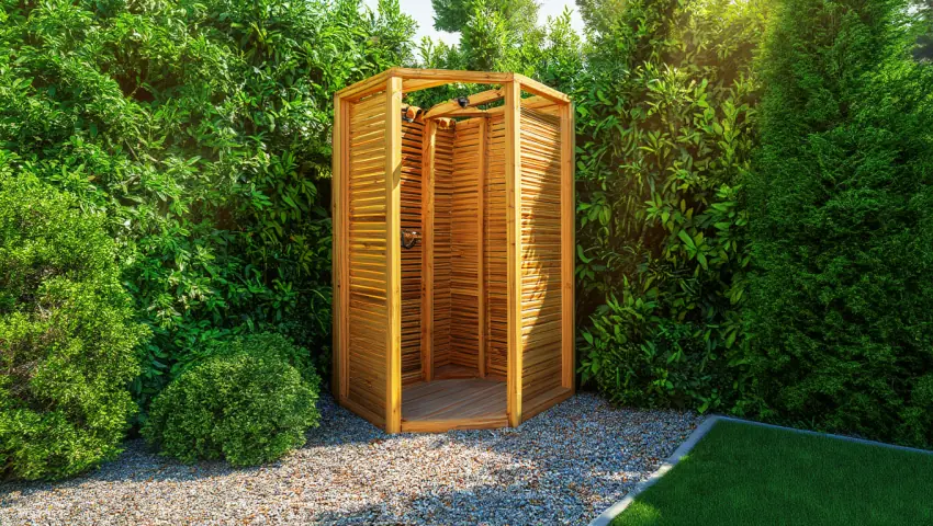 DIY Outdoor Shower Backyard