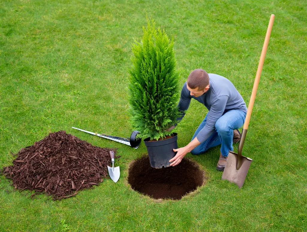 Planting Emerald Green Arborvitae Correctly